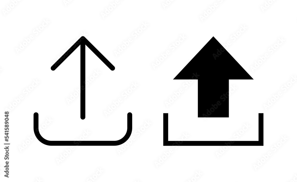 Upload icon vector for web and mobile app. load data sign and symbol Upload icon vector for web and mobile app. load data sign and symbol