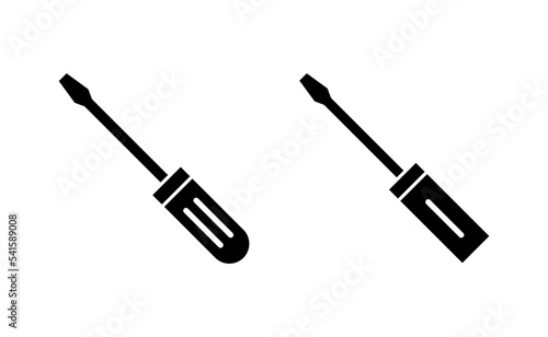 Screwdriver icon vector for web and mobile app. tools sign and symbol