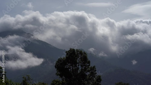 Omkoi district is nestled in a beautiful mountainous and forest area in the Northern Thailand. photo