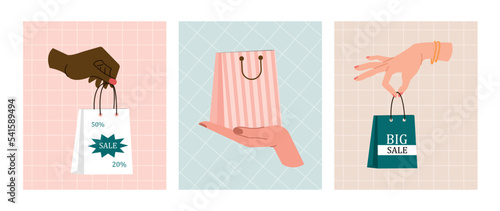 Hand holding bag