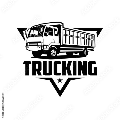Trucking Company Logo Emblem Template Vector. Best for Trucking and Freight related Industry