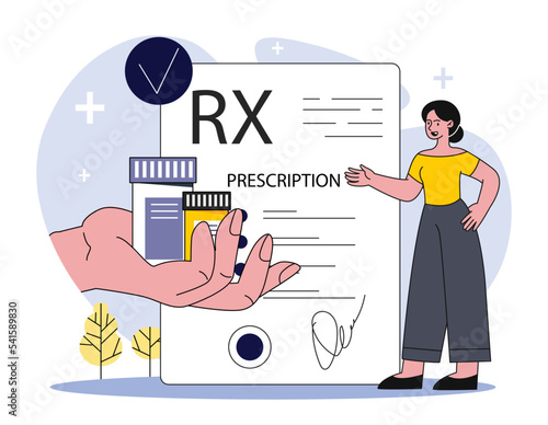 Medication prescription concept