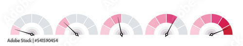 Tachometer icon set