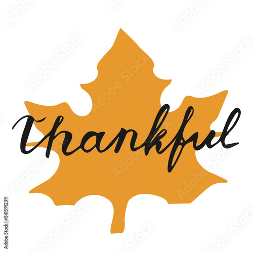 Vintage Thanksgiving Sign Hand Lettering Vector Give Thanks  typography and calligraphy with leaves and wreath