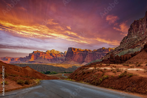 Capitol Reef National Park at Sunrise photo