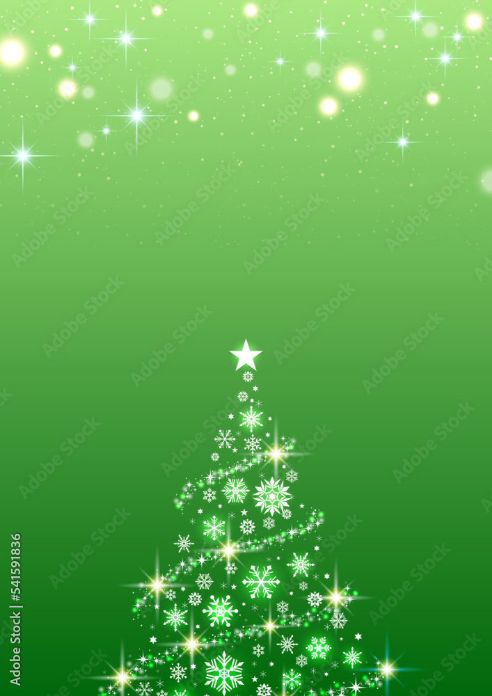 クリスマスツリー イルミネーションの背景 フレーム 緑 クリスマスツリー イルミネーションの背景 フレーム 緑