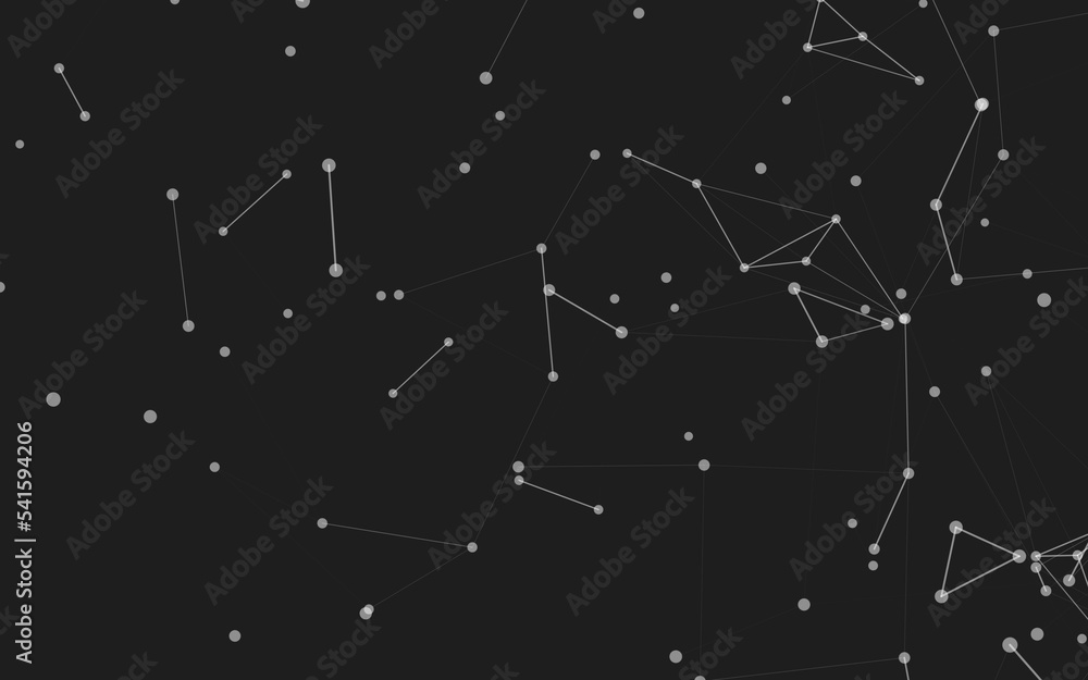 Abstract background. Molecules technology with polygonal shapes, connecting dots and lines. Connection structure. Big data visualization. Abstract background. Molecules technology with polygonal shapes, connecting dots and lines. Connection structure. Big data visualization.
