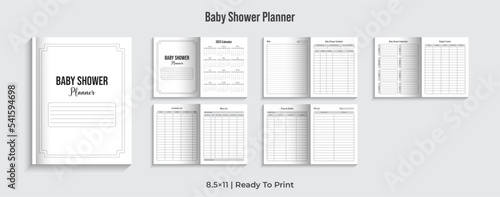 Editable Baby Shower Planner KDP Interior’s Interior Design (ID: 541594698)