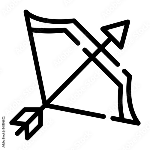 archery line icon