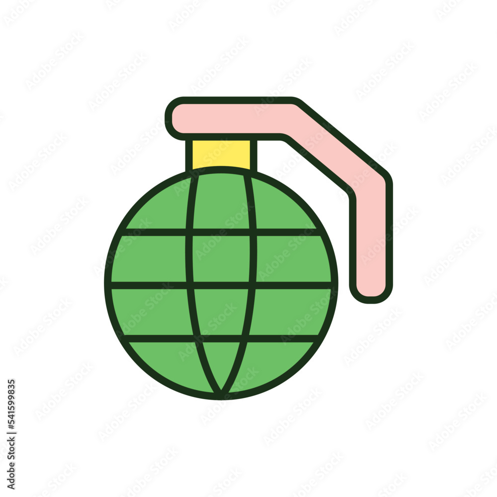 Fototapeta premium Grenade icon vector design templates