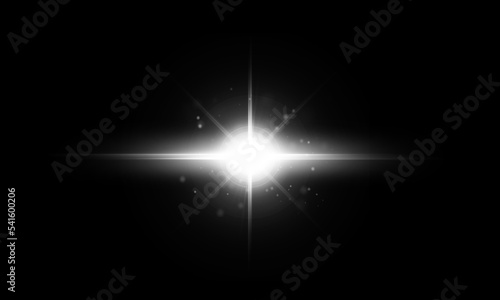 Light flare. Glowing light explodes. Light effect. ray. shining sun bright flash. Special lens flare light effect.