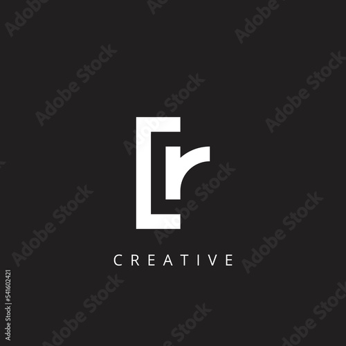 Alphabet CR, RC letter logo design template vector illustration