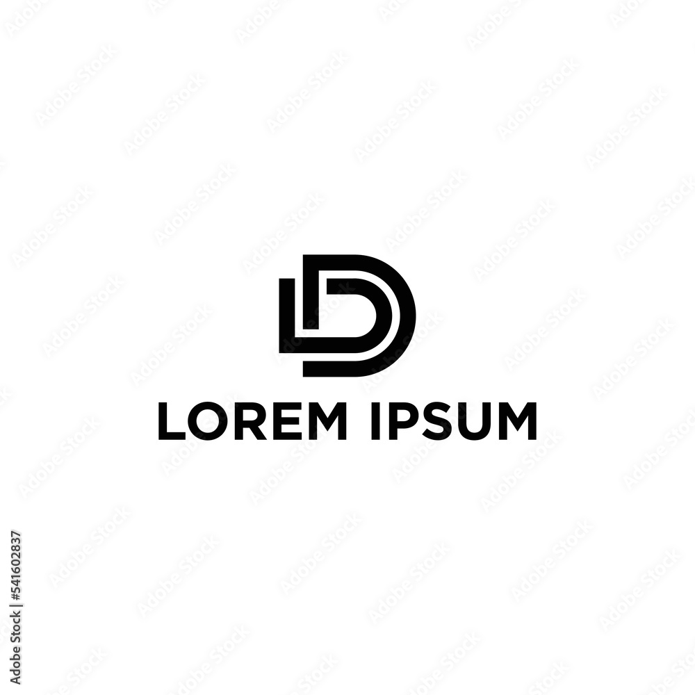 D logo vector. D logo vector.