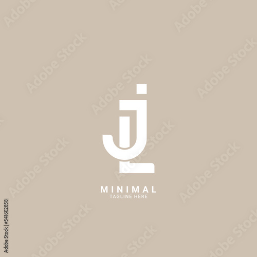 Letter JL, LJ logo and icon design template. photo