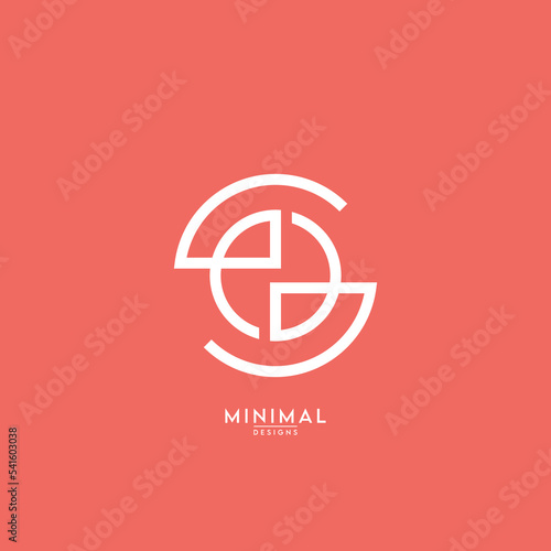 alphabet letters SO or OS logo vector icon.