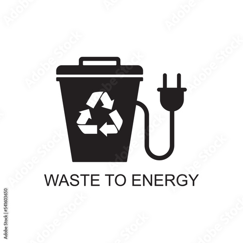 waste to energy icon , environment icon