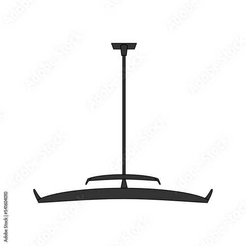 SUP foil pictogram vector illustration.