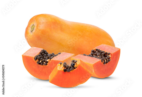  papaya isolated on  transparent png