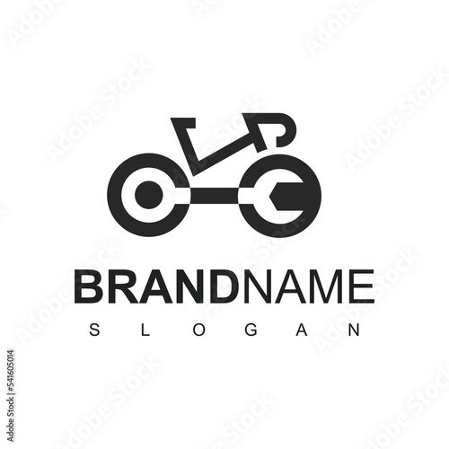 Bike Repair And Service Logo Design Template