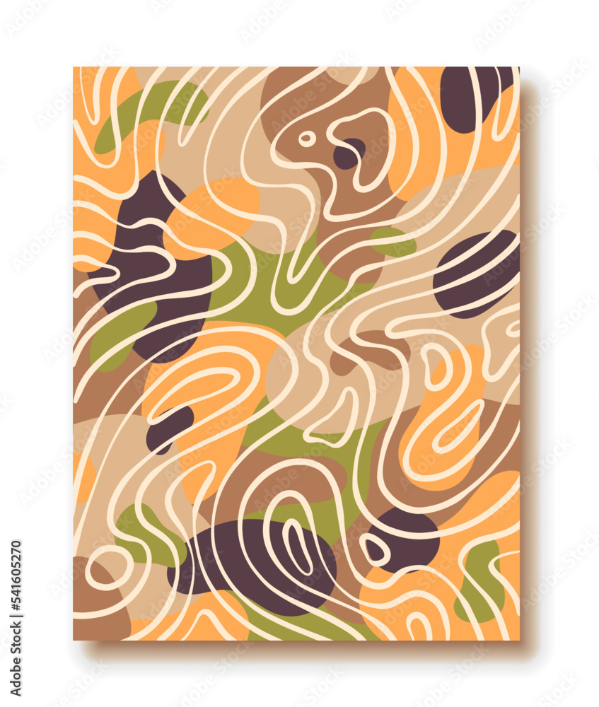 Poster with abstract geometric patterns Poster with abstract geometric patterns