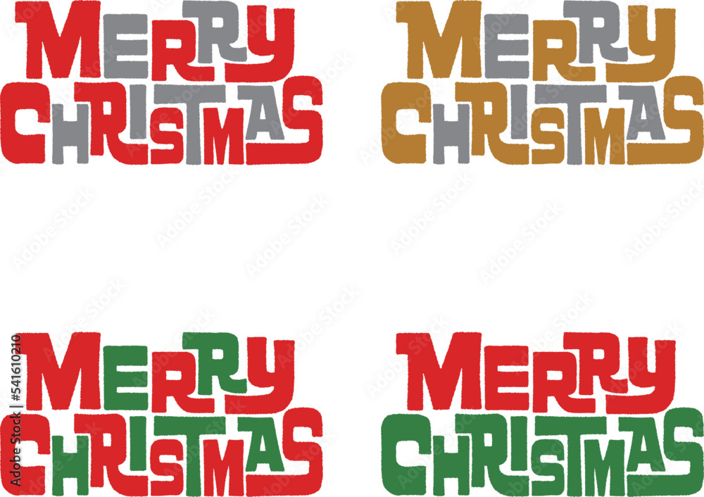 メリークリスマス(Merry Christmas) オリジナルロゴ文字セット メリークリスマス(Merry Christmas) オリジナルロゴ文字セット