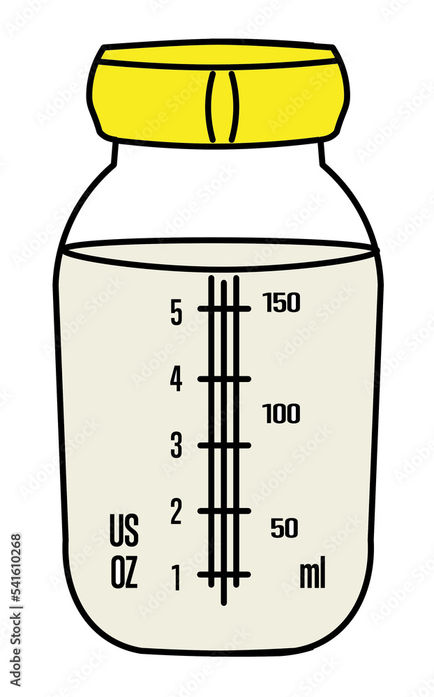Obraz premium Breast Milk Storage Bottle Clip Art Drawing 