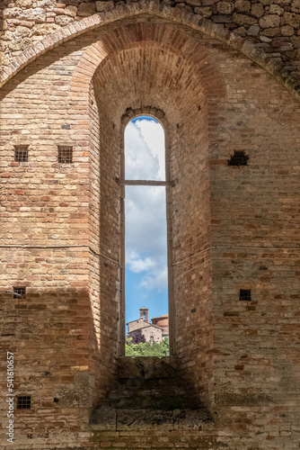 Abbey of San Galgano in the Province of Siena  Tuscany  Italy.