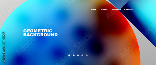 Overlapping circles abstract background template
