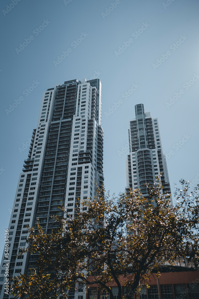 skyscrapers in downtown city miami 