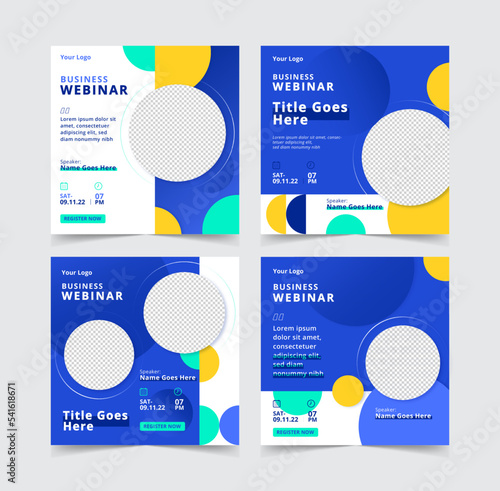 Business webinar template instagram