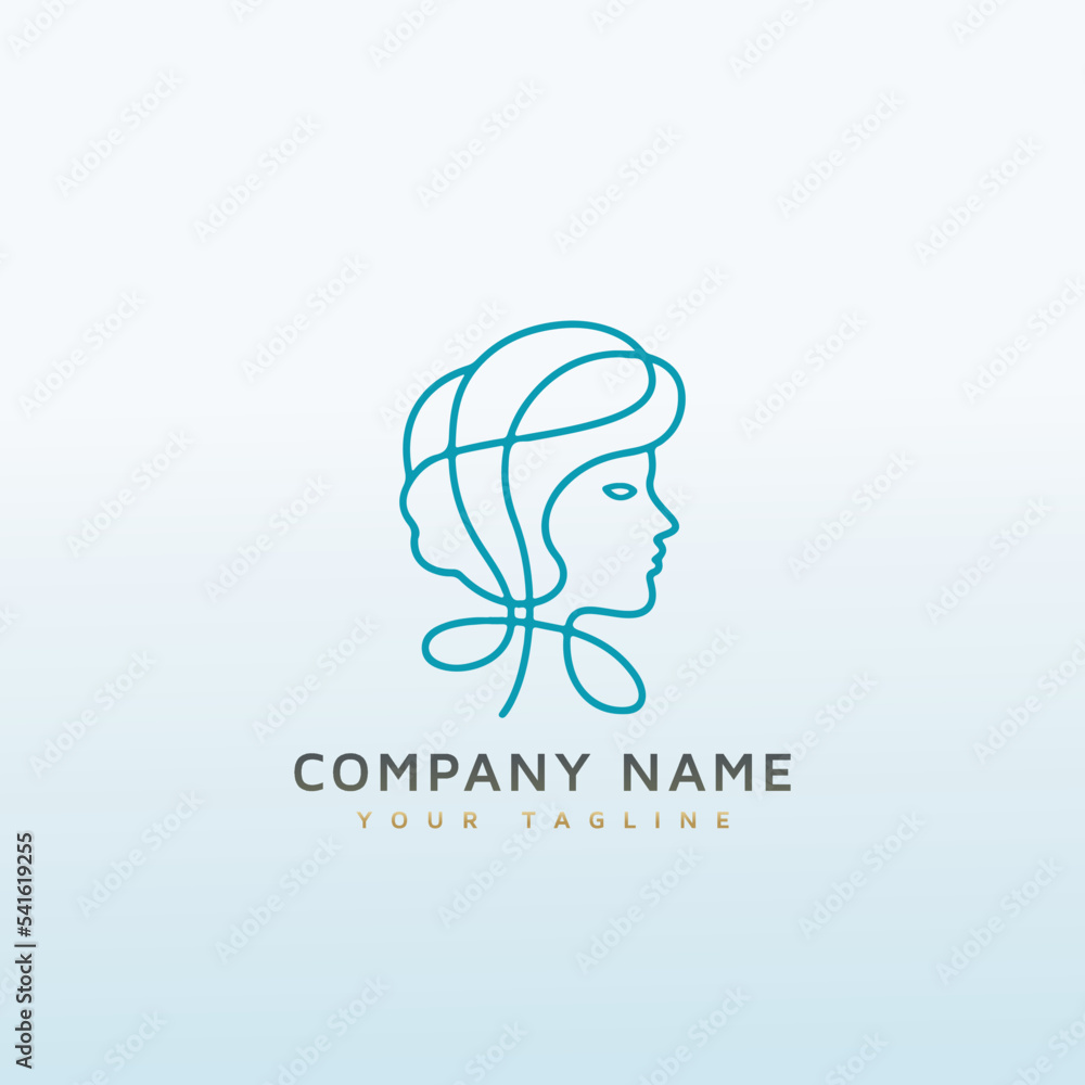 aesthetics vector logo design idea aesthetics vector logo design idea