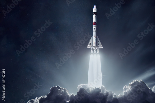 Valokuva Space rocket launch