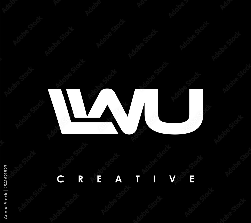 LWU Letter Initial Logo Design Template Vector Illustration