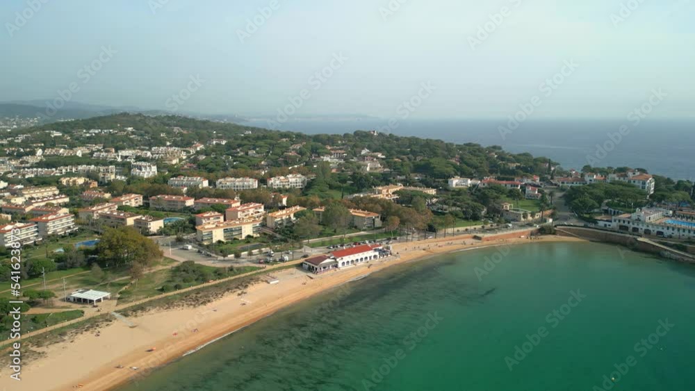 Aerial images of S'Agaró on the Costa Brava in Spain impressive transparent water calm sea Aerial images of S'Agaró on the Costa Brava in Spain impressive transparent water calm sea
