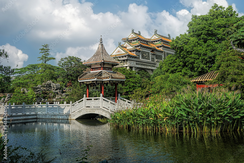 Shunfengshan Park, located at the foot of Taiping Mountain in Shunde