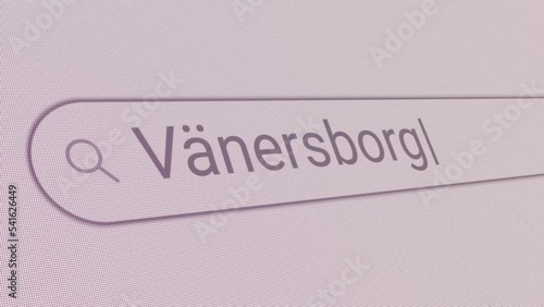 Search Bar Vanersborg 
Close Up Single Line Typing Text Box Layout Web Database Browser Engine Concept photo