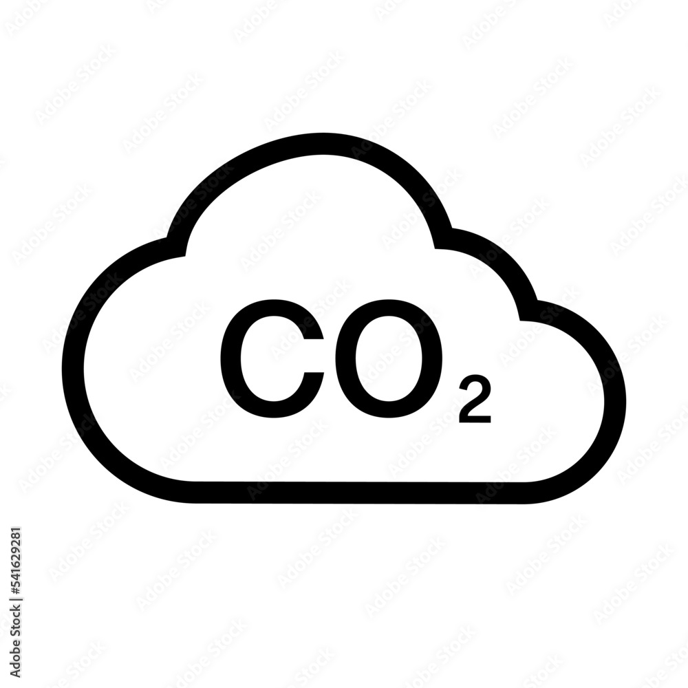CO2 icon. Carbon dioxide icon. Vector. CO2 icon. Carbon dioxide icon. Vector.