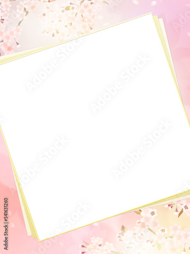 Japanese style background of cherry blossoms