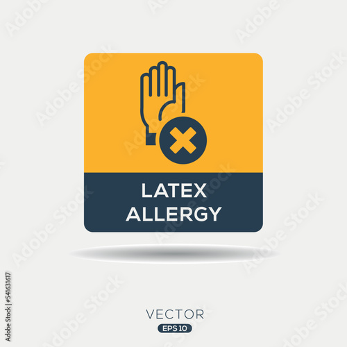 Creative (Latex allergy) Icon, Vector sign.