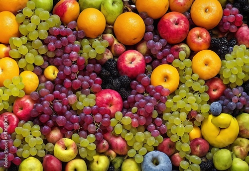A beautiful fruit lined background