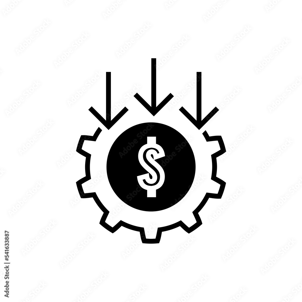  Cost reduction, money icon