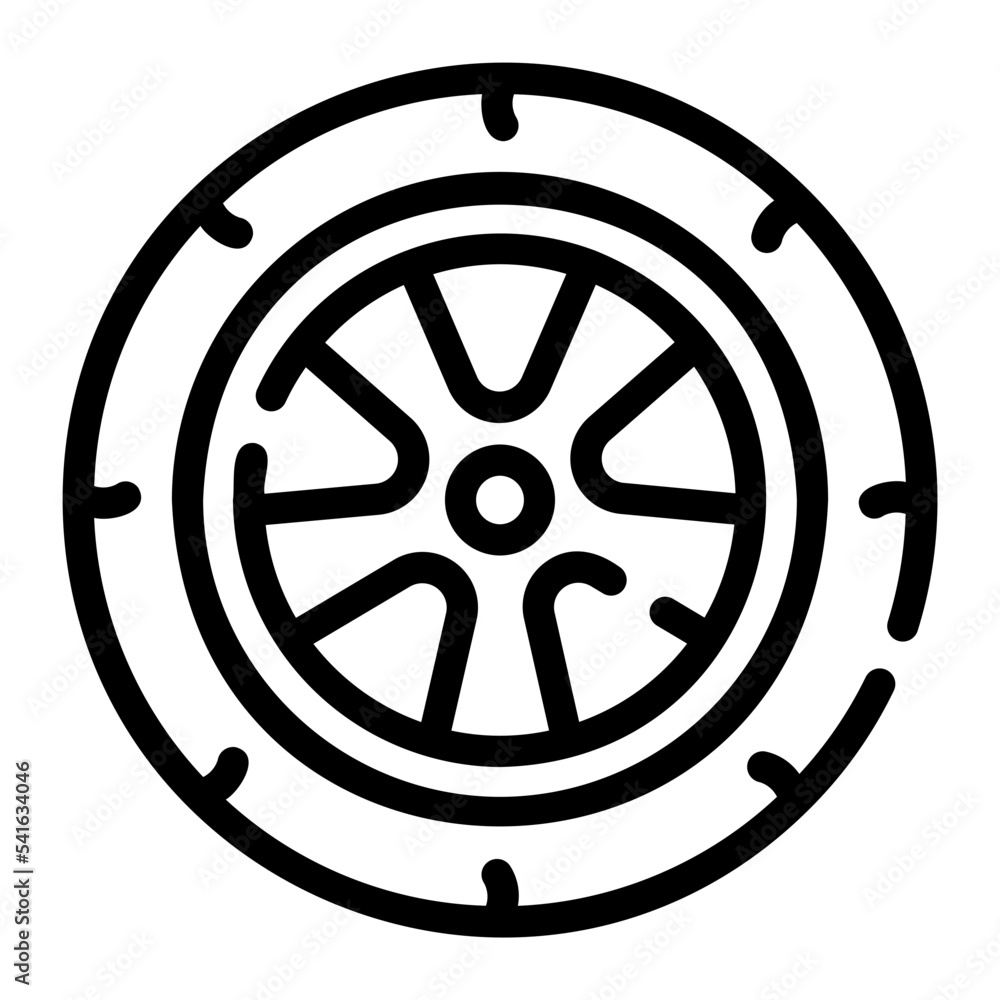 wheel line icon