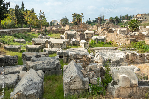 antique Roman ruins in Tyre - Sour - in  Lebanon photo