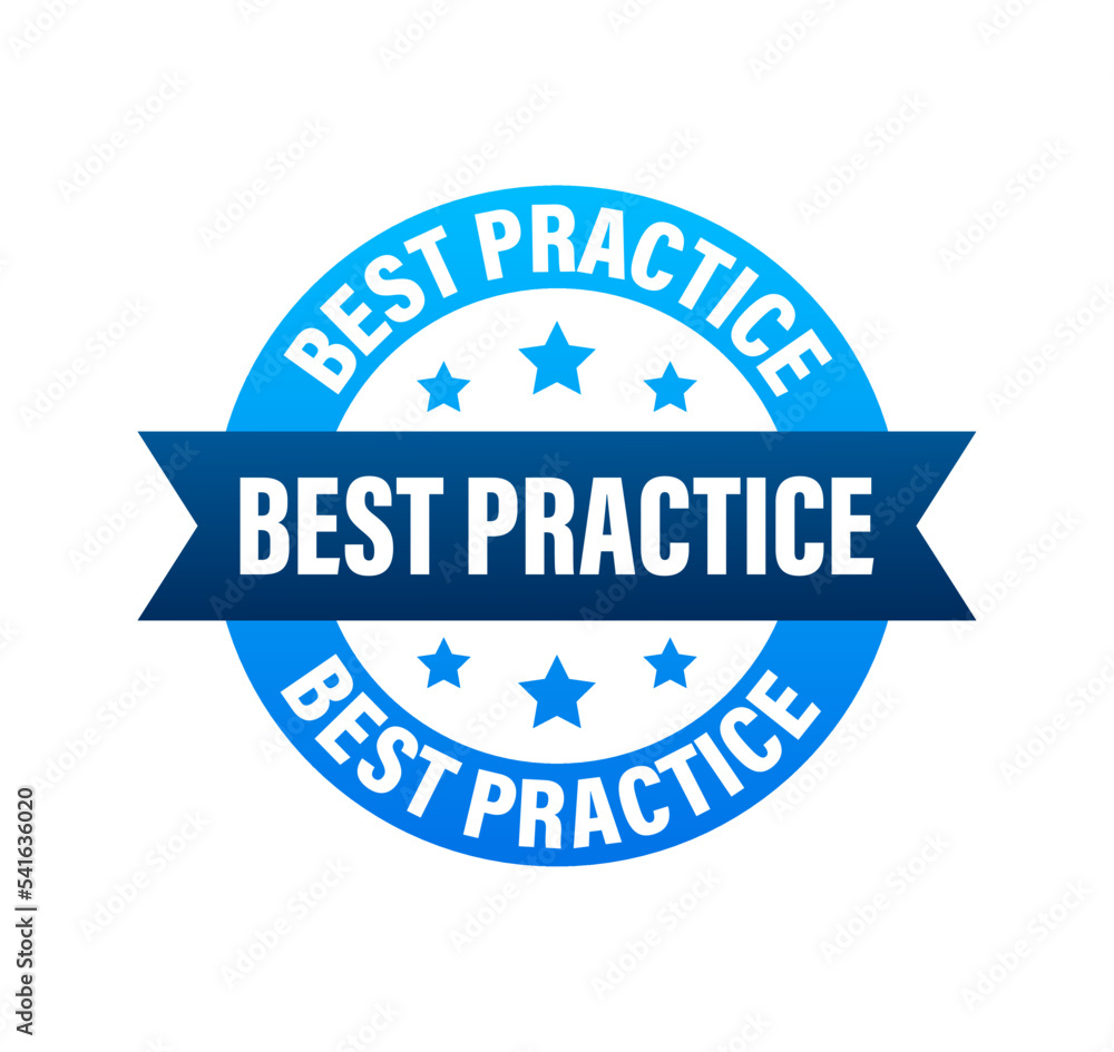 Best practice sign, label. Vector stock illustration. Best practice sign, label. Vector stock illustration.