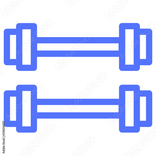 weightlifting workout line icon