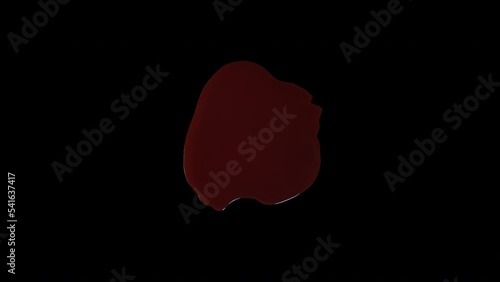 4K Blood Pool  effect on transparent background.background footage motion graphics, or as a background or overlay 4K drag and drop  editing software supporting blending modes.