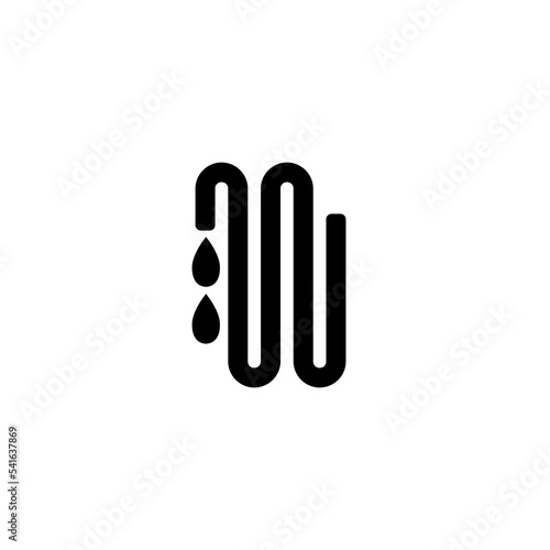 Underfloor heating icon isolated on white background