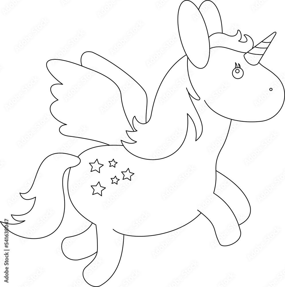 Unicorn Line Drawing Illustration Unicorn Line Drawing Illustration