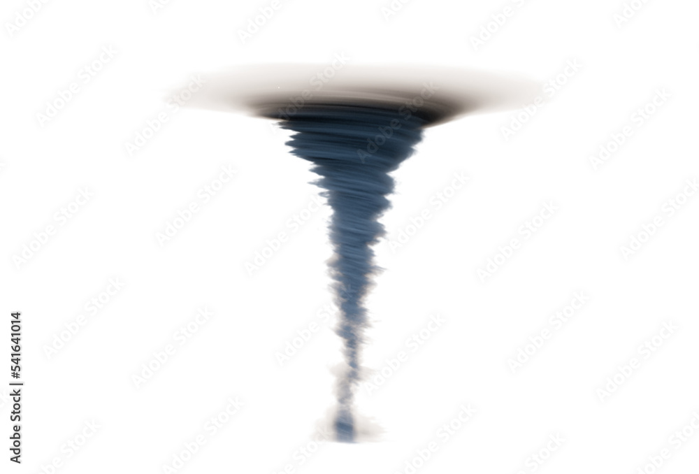 tornado or tornado on a transparent png background. Element for your