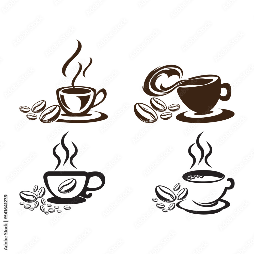 Coffee cup Logo Template vector icon Coffee cup Logo Template vector icon